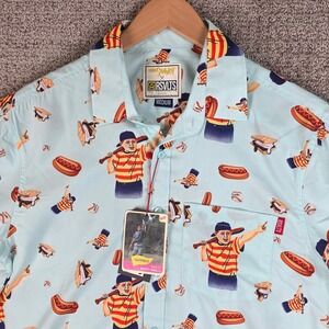 RSVLTS The Sandlot The Great Hambino Short Sleeve‎ Button Up Shirt Mens Medium
